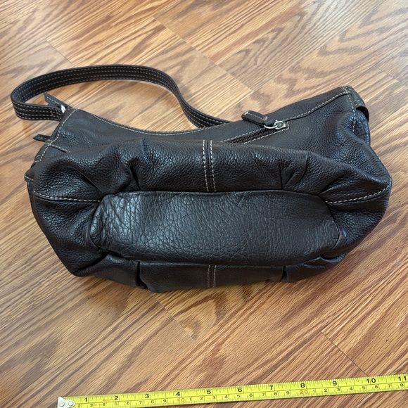 Tignanello Dark Brown Leather Shoulder Bag - Picture 4 of 6